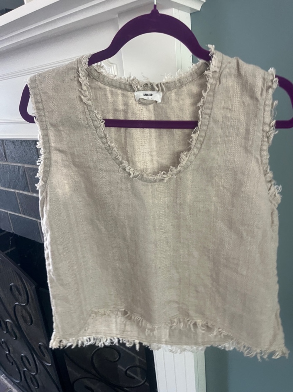 Mikoh Himalaya Linen Frey Sleeves Top - Picture 10 of 10